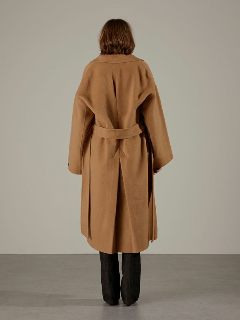 HANDMADE WOOL LONG COAT | romile