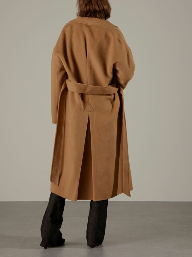 HANDMADE WOOL LONG COAT | romile