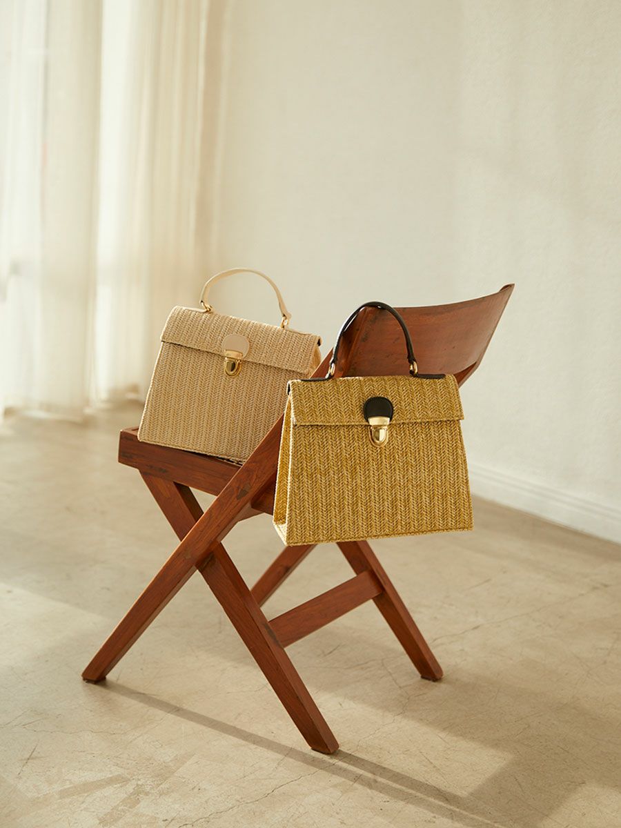 ＜AMONGOUT＞ Alter Rectangle かごバッグ Beige A MON GOUT アモング Rectangle-Basic カゴバッグ - メルカリ