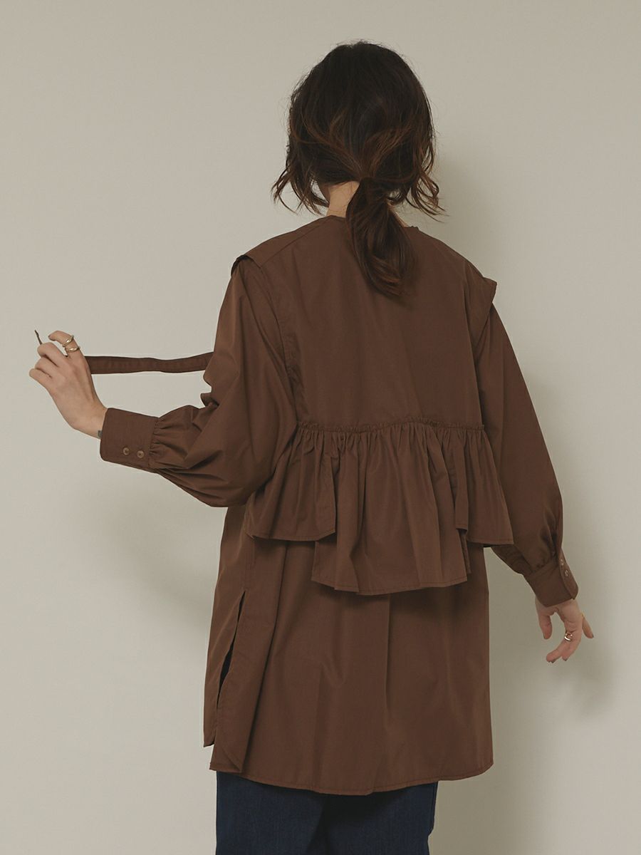 50％off】「mau.コラボ」ASHIME RIBBON LAYERED BLOUSE | romile