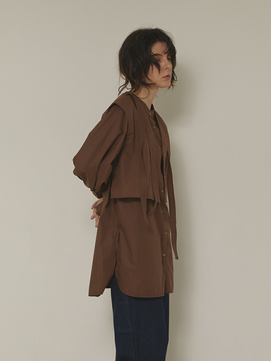 50％off】「mau.コラボ」ASHIME RIBBON LAYERED BLOUSE | romile