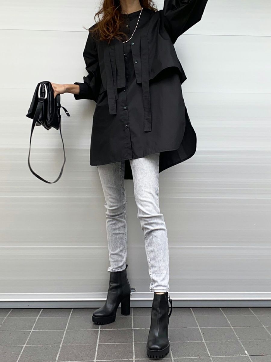 50％off】「mau.コラボ」ASHIME RIBBON LAYERED BLOUSE | romile