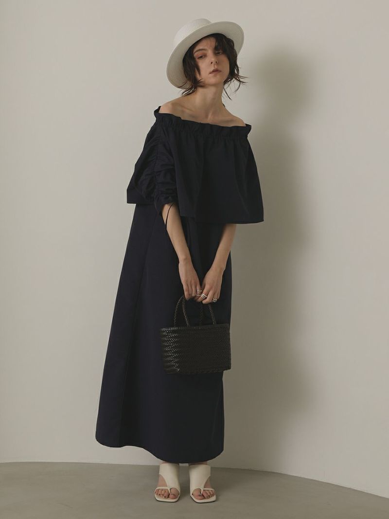 A-LINE PUFF CAPE ONE-PIECE