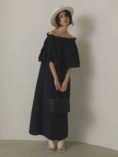 A-LINE PUFF CAPE ONE-PIECE | romile