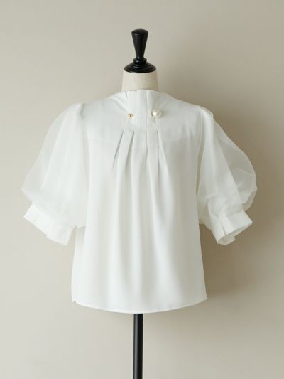 PEARL ORGANDY BLOUSE | romile