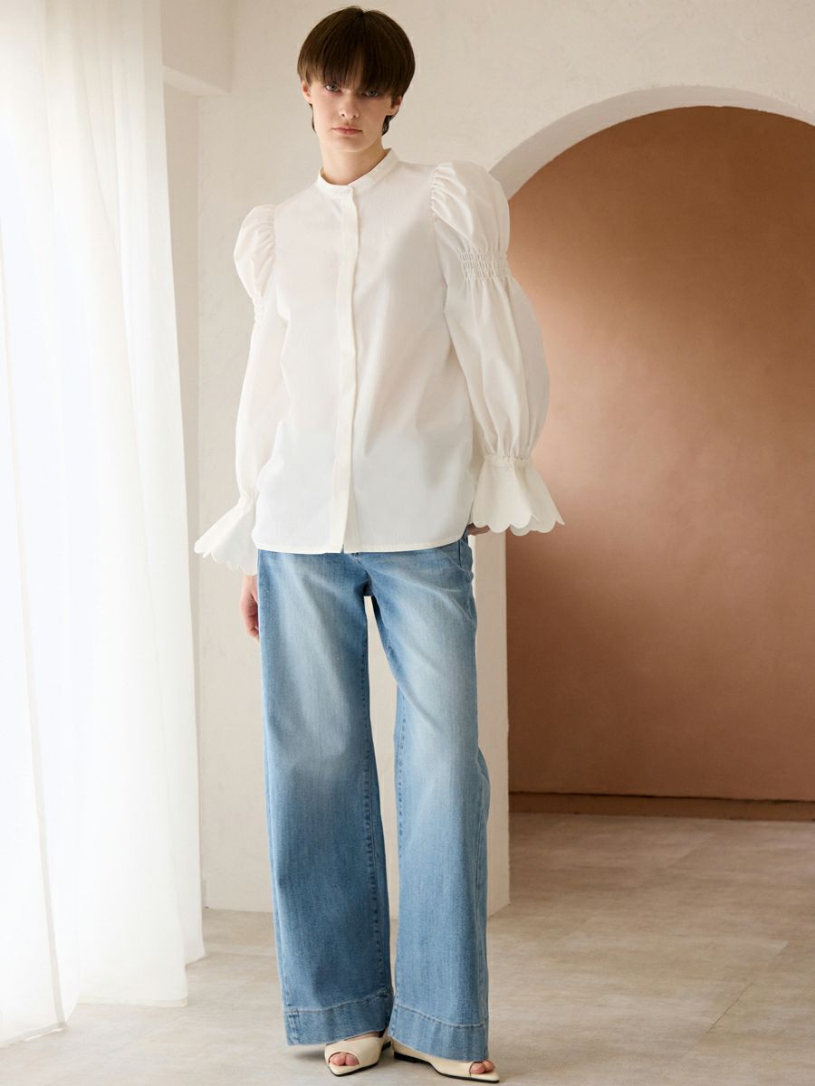SAKURA BLOUSE（WHITE） | romile