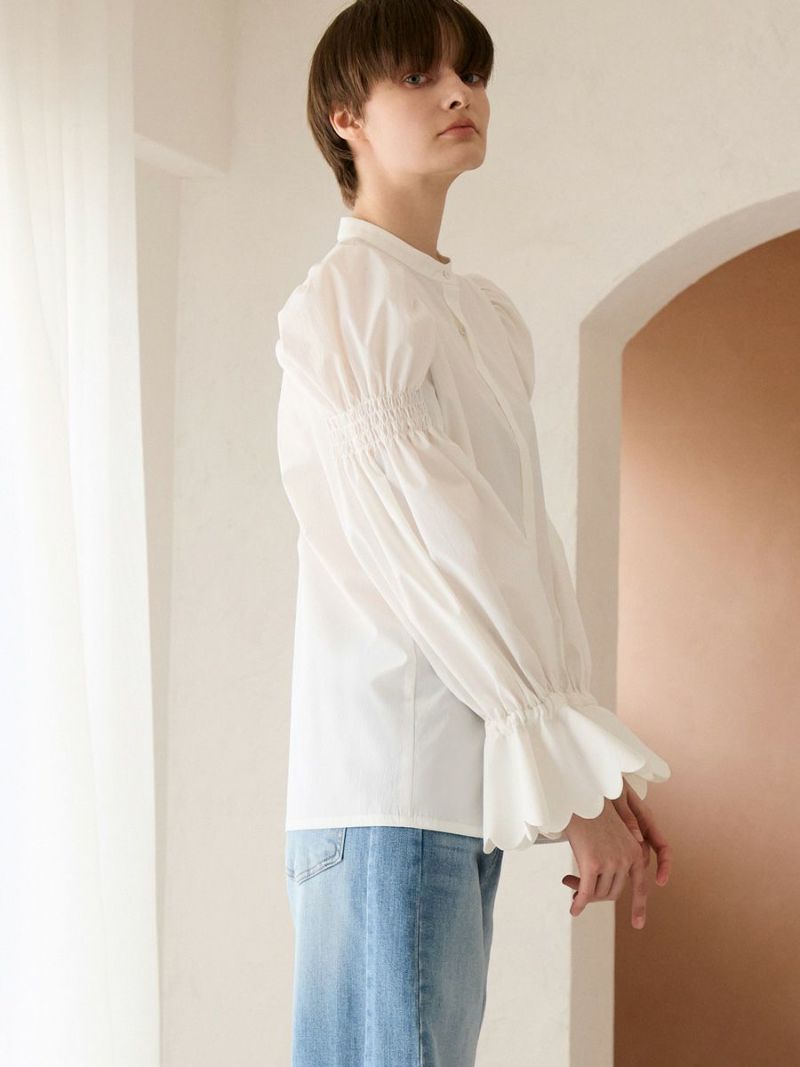 SAKURA BLOUSE（WHITE） | romile