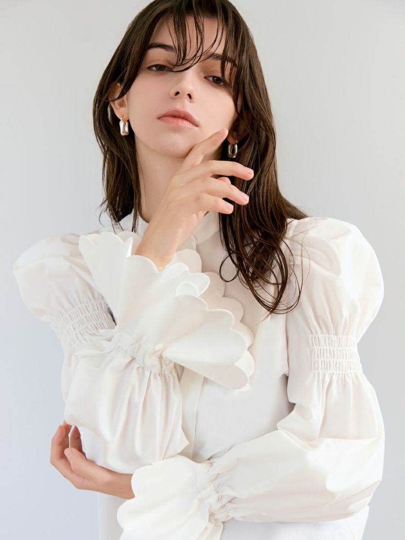 romile SAKURA BLOUSE ホワイト SAKURA BLOUSE（WHITE） | romile