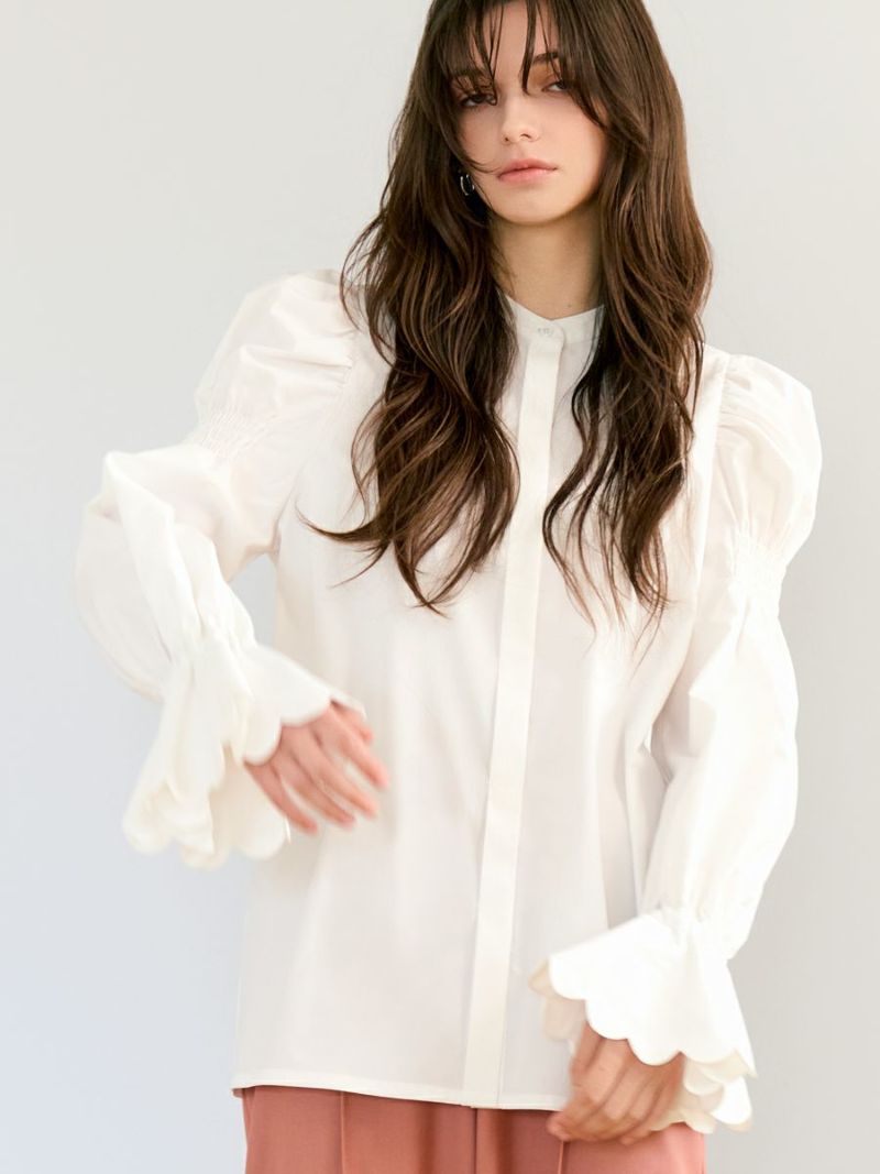 SAKURA BLOUSE（WHITE） | romile