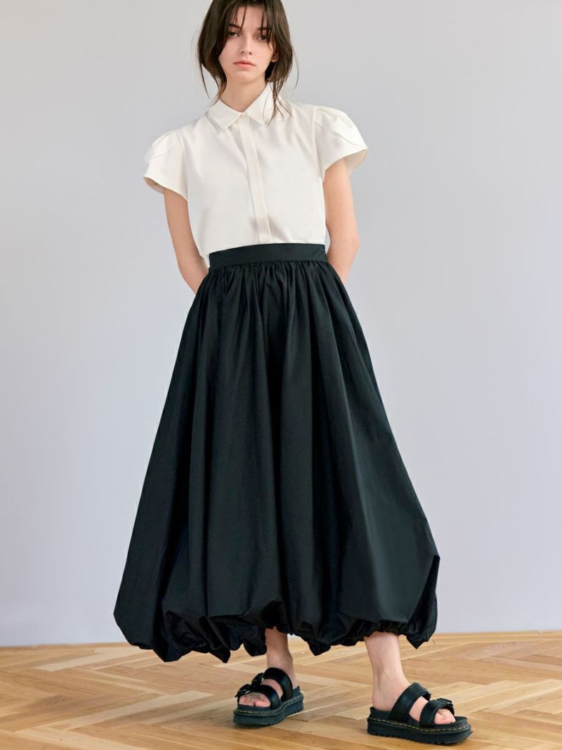 TULIP BLOUSE（WHITE） | romile