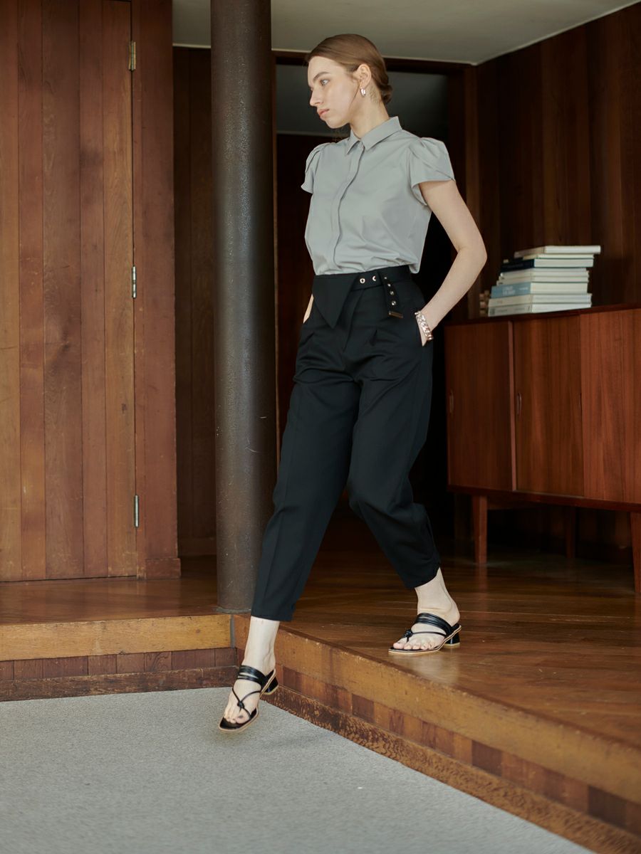 TULIP BLOUSE（GRAY） | romile