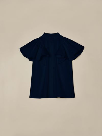 TULIP BLOUSE（BLACK） | romile