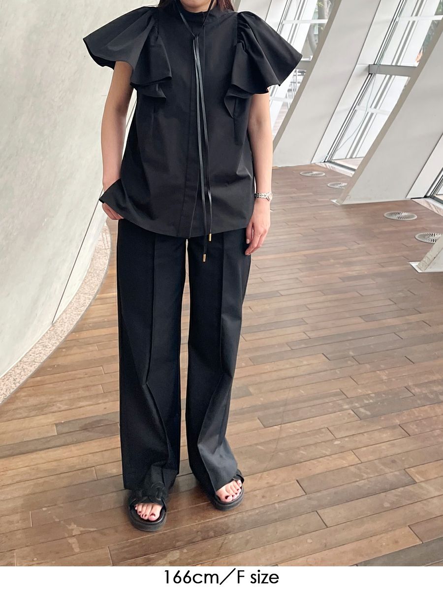 カサブランカ ページ CASA BLANCA BLOUSE（BLACK） | romile