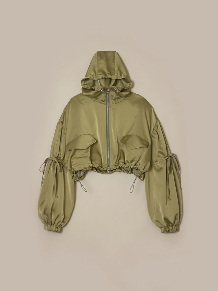 romile 新品バルーンクロップドブルゾン BALLOON CROPPED BLOUSON（KHAKI） | romile