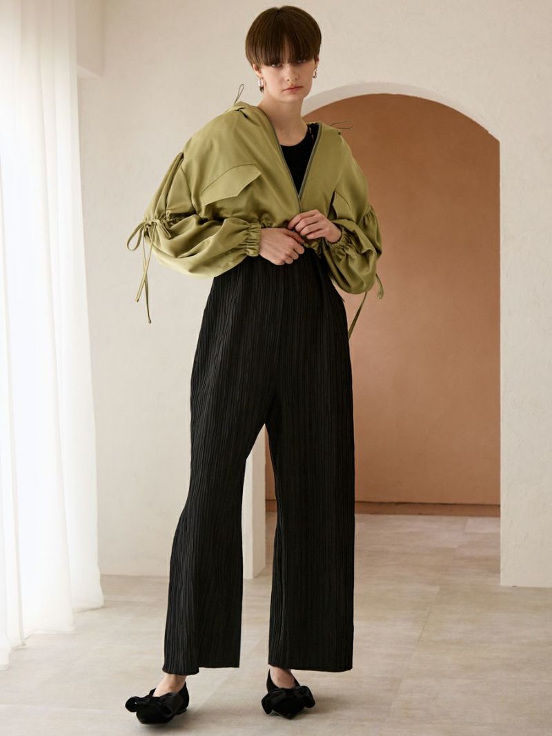 romile 新品バルーンクロップドブルゾン BALLOON CROPPED BLOUSON（KHAKI） | romile