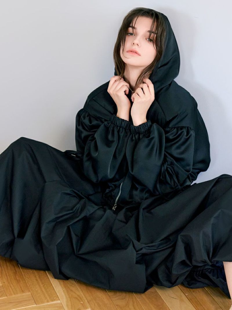 romile 新品バルーンクロップドブルゾン BALLOON CROPPED BLOUSON（BLACK） | romile