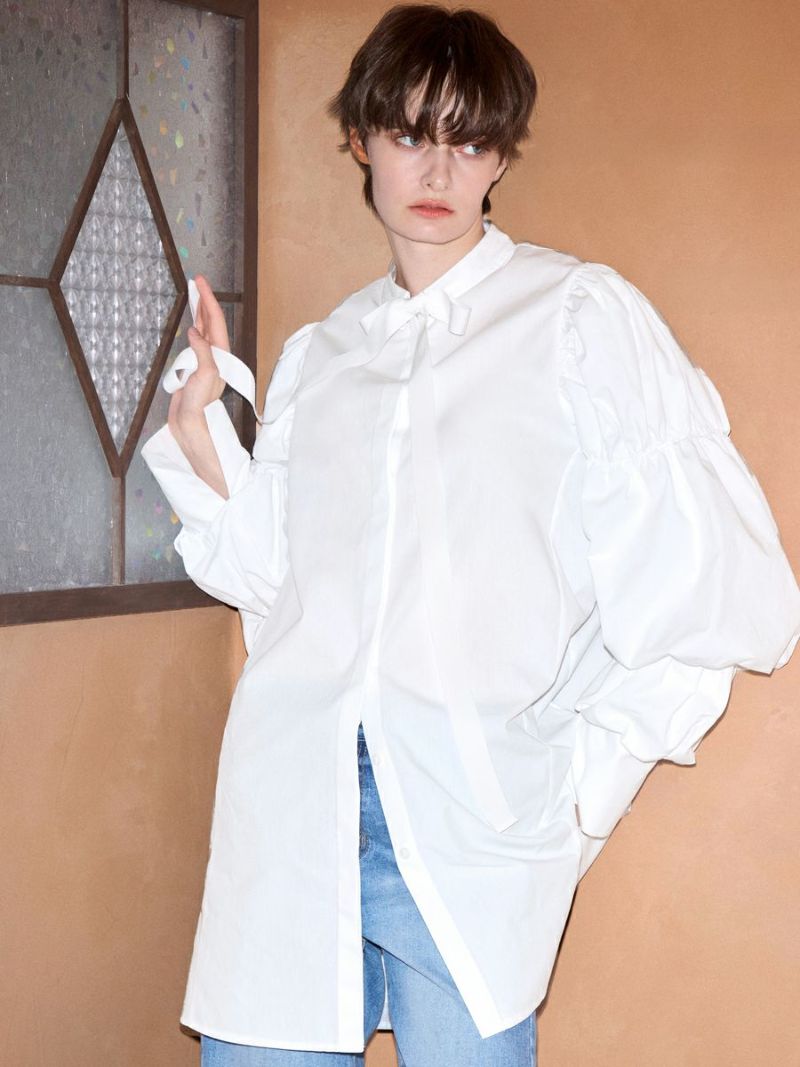 BALLOON TUNIC（WHITE） | romile