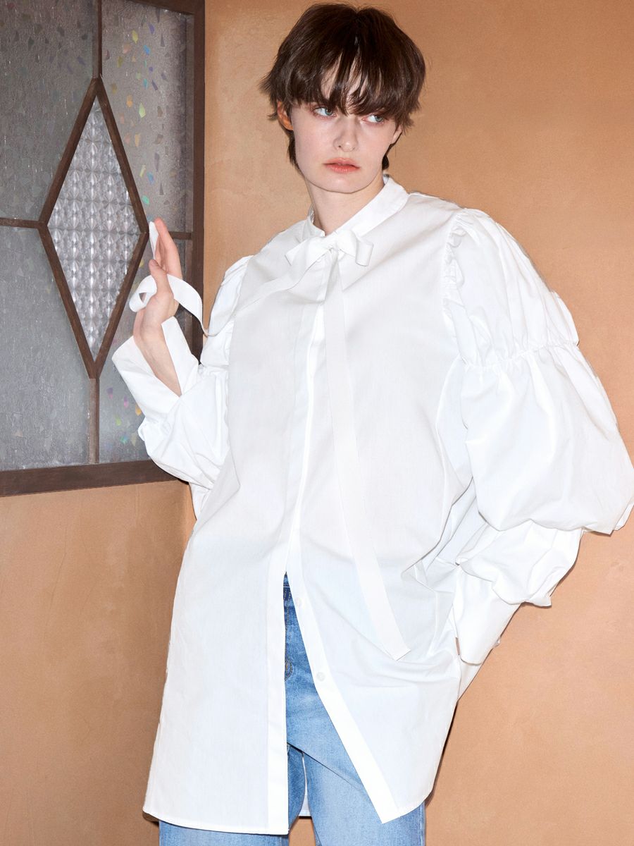BALLOON TUNIC（WHITE） | romile