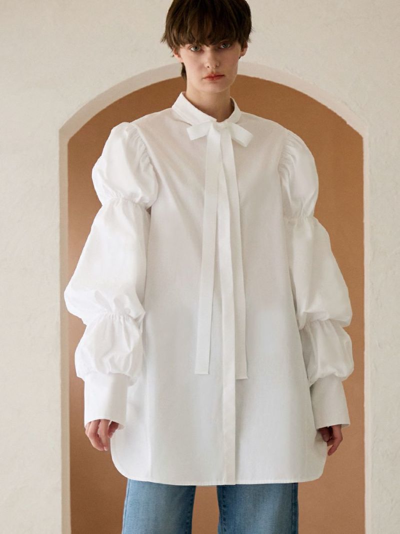 BALLOON TUNIC（WHITE） | romile