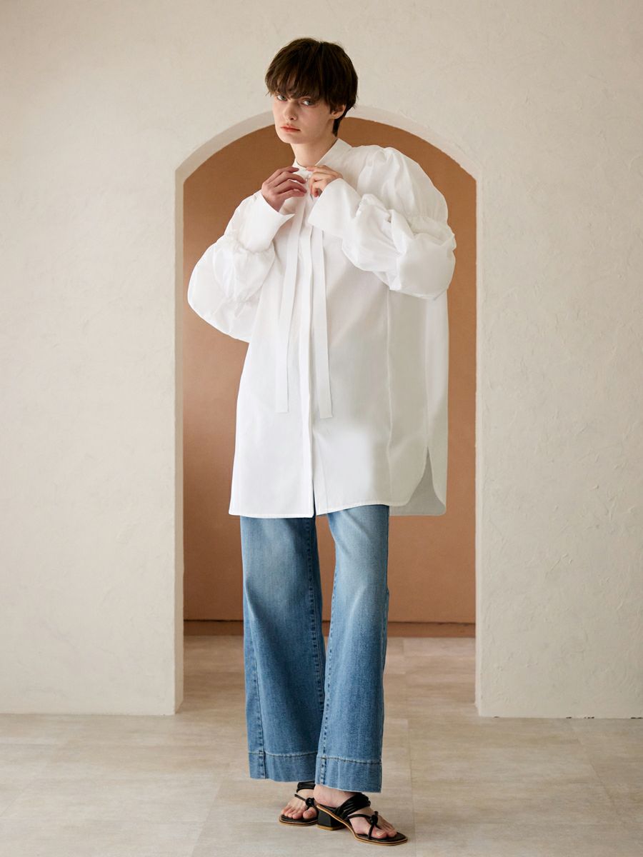 BALLOON TUNIC（WHITE） | romile