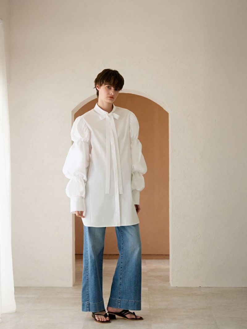 BALLOON TUNIC（WHITE） | romile