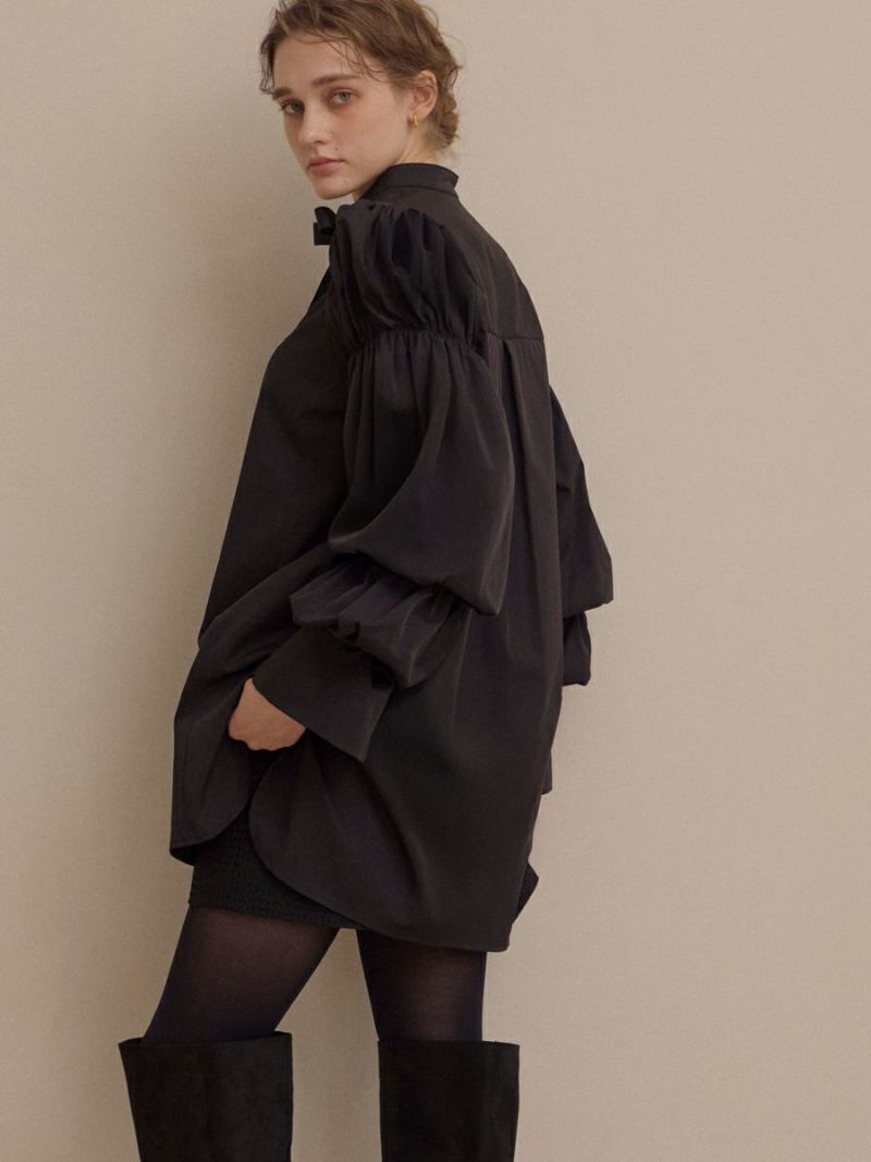 BALLOON TUNIC（BLACK） | romile