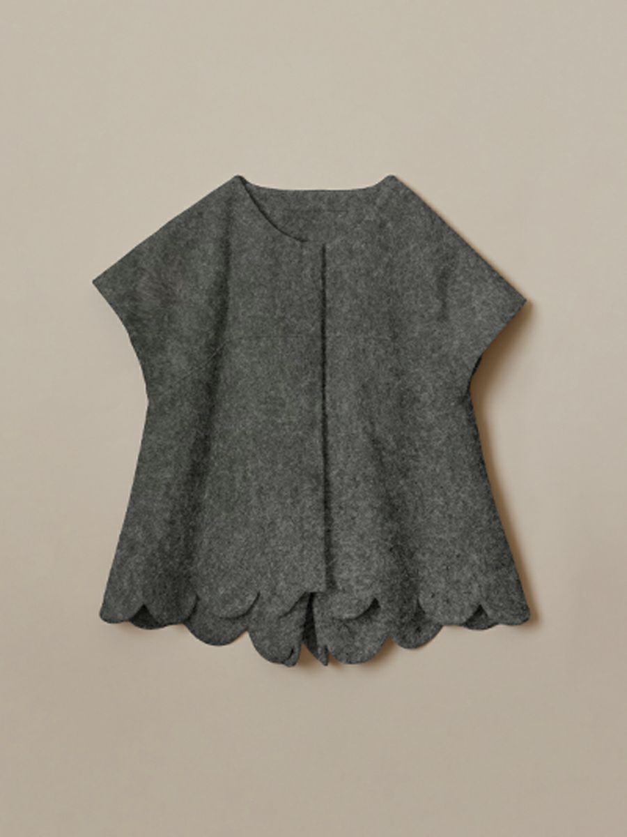 CAMELLIA GILET（GRAY） | romile