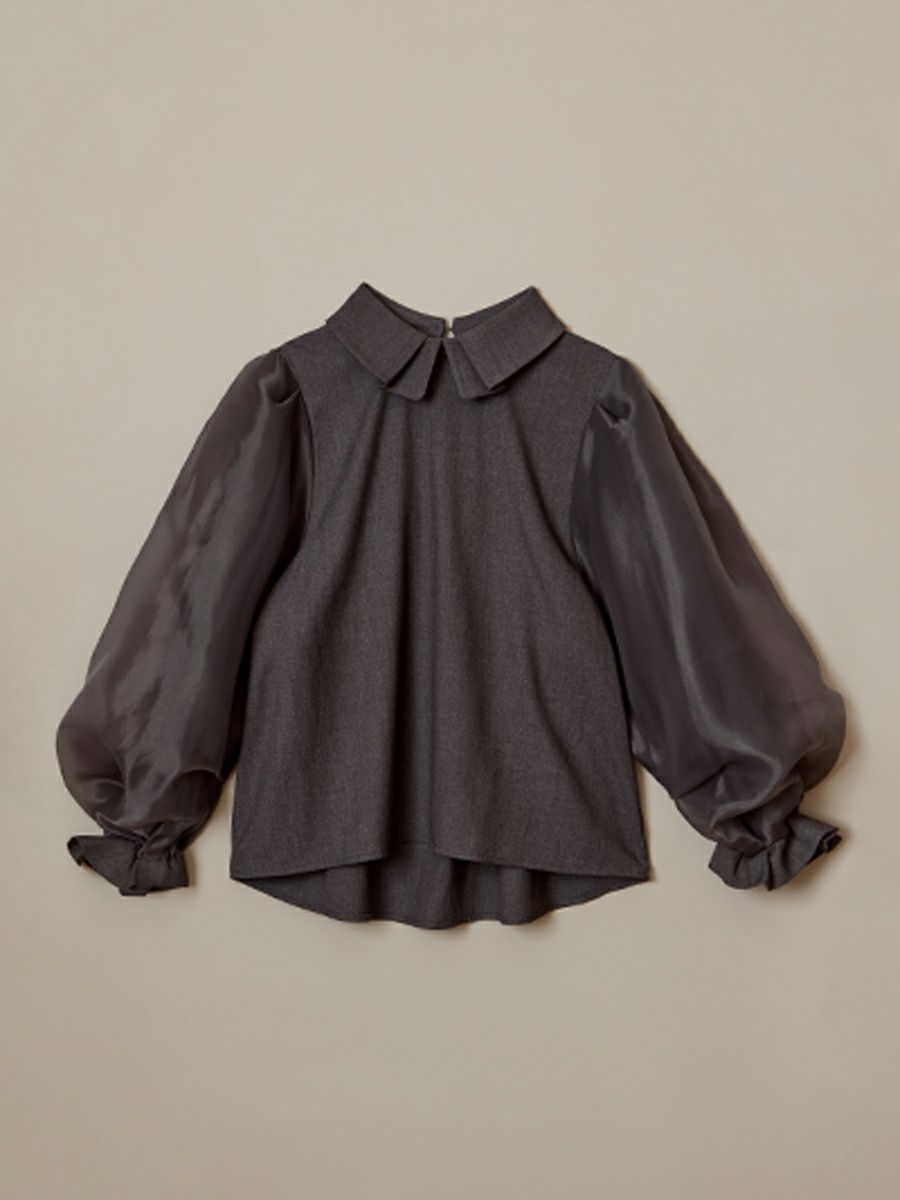BUTTERFLY BLOUSE（GRAY） | romile