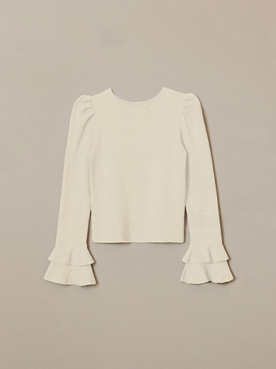 麗羅 VIOLA KNIT TOP（WHITE） | romile