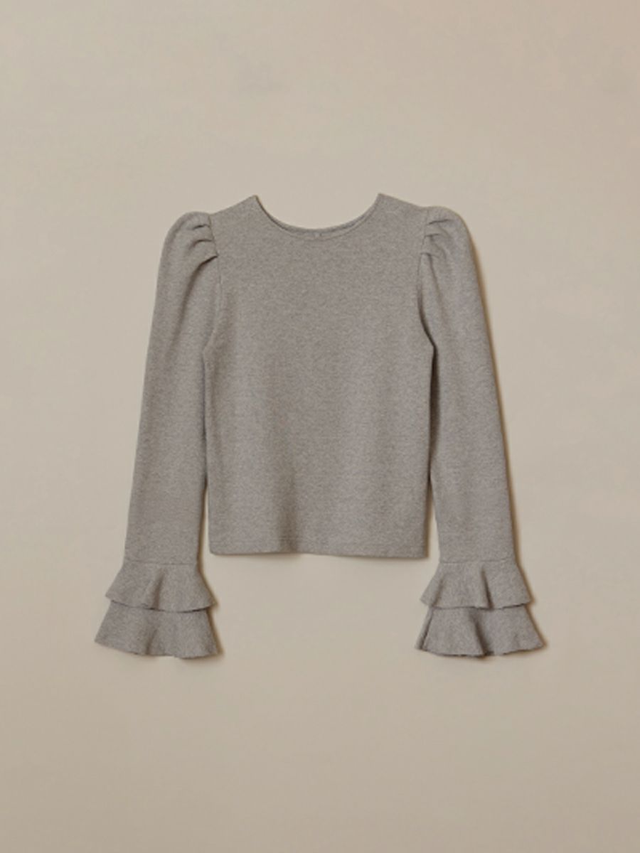 VIOLA KNIT TOP（GRAY） | romile